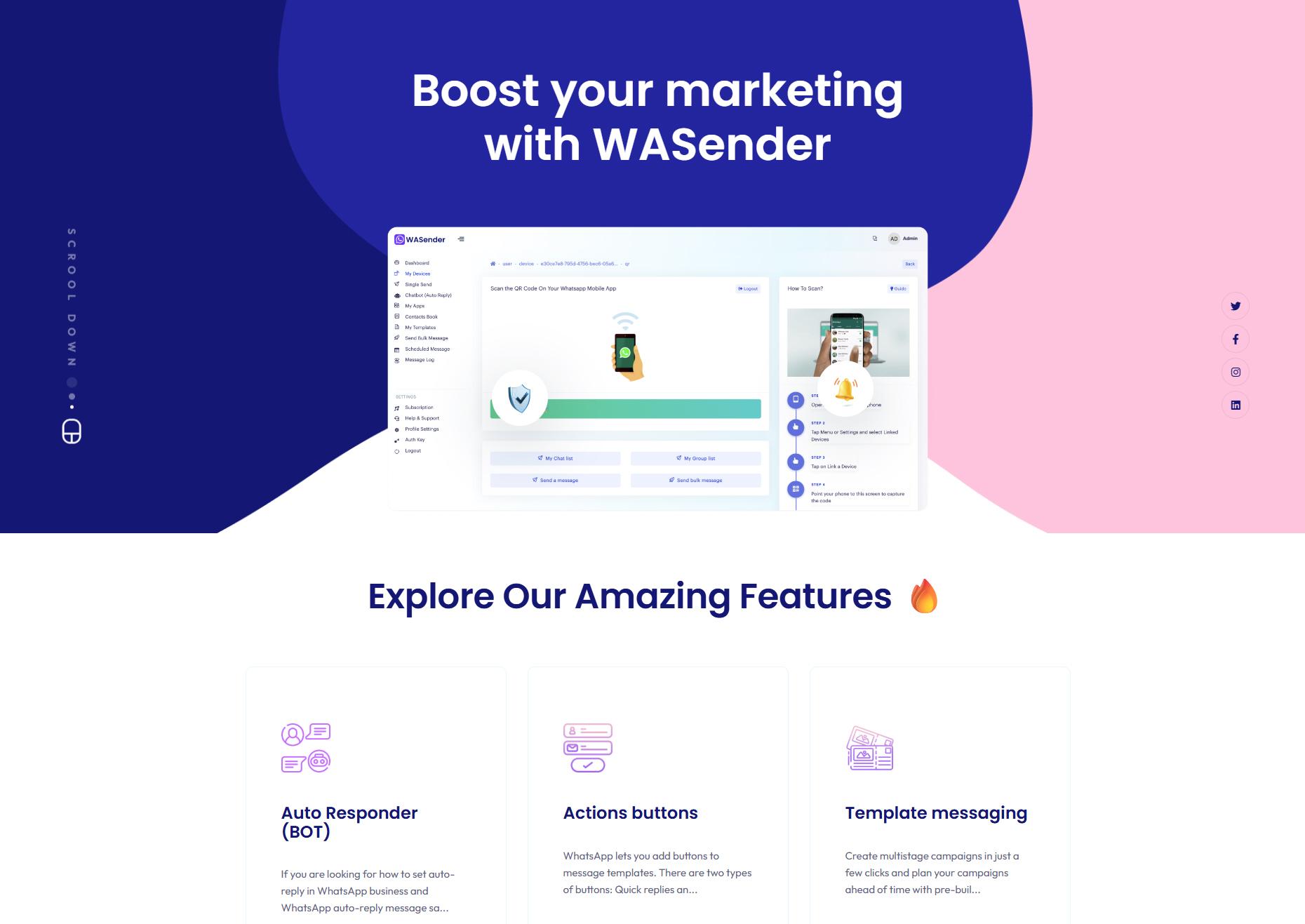 WhatSender API & CRM